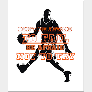 Retro Basketball Quote Posters and Art